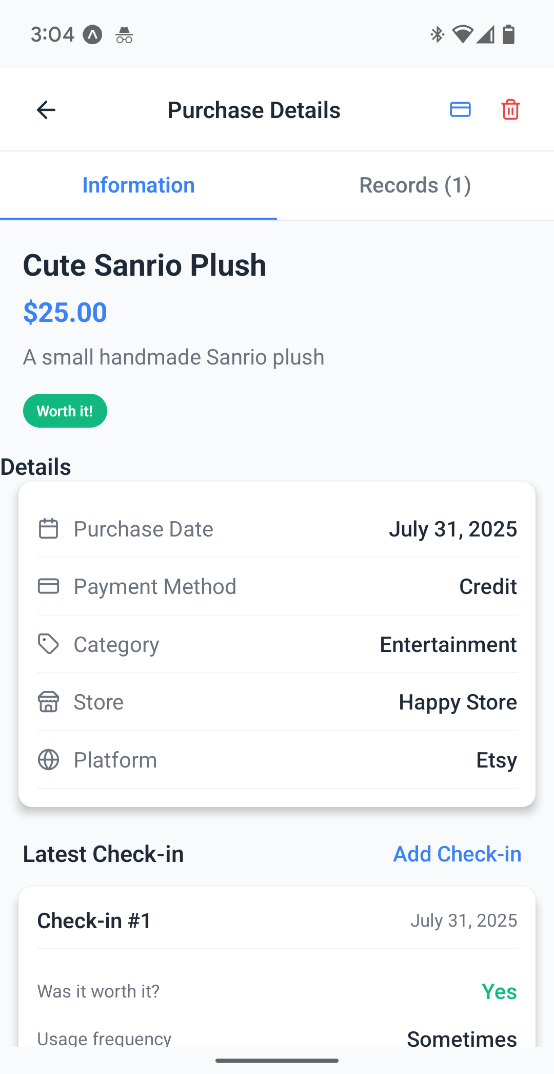 This is an image of the project I worked on that is named Mindful Buy Tracker